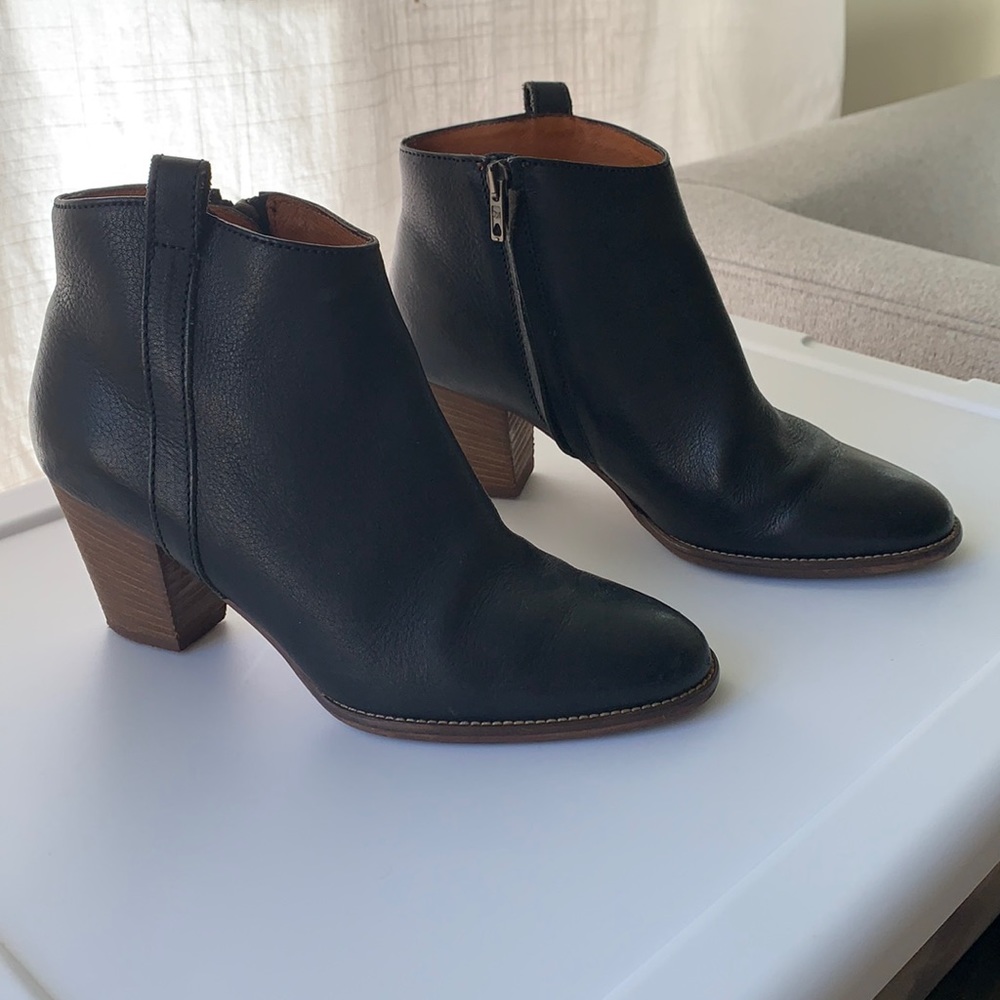 Madewell The Billie Ankle Boot Black Leather